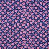 Katoenpopeline Zomerbloemen| Poppy Fabrics – roze/indigo,  thumbnail number 1