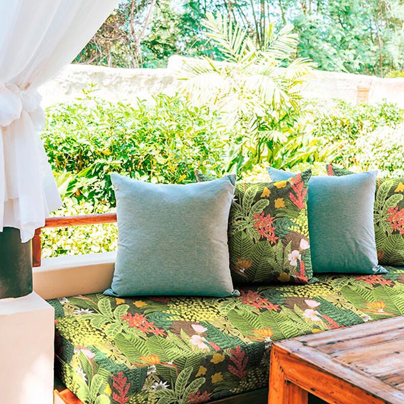 Outdoorstof Canvas exotische planten – donkergroen,  image number 7