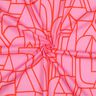 Katoen voile Town | Nerida Hansen – pastelviolet/vuurrood,  thumbnail number 3