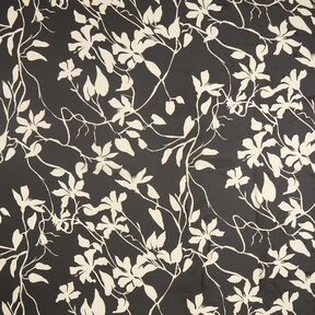 Chiffon Bloemen gerecycled – zwart/lichtbeige, 