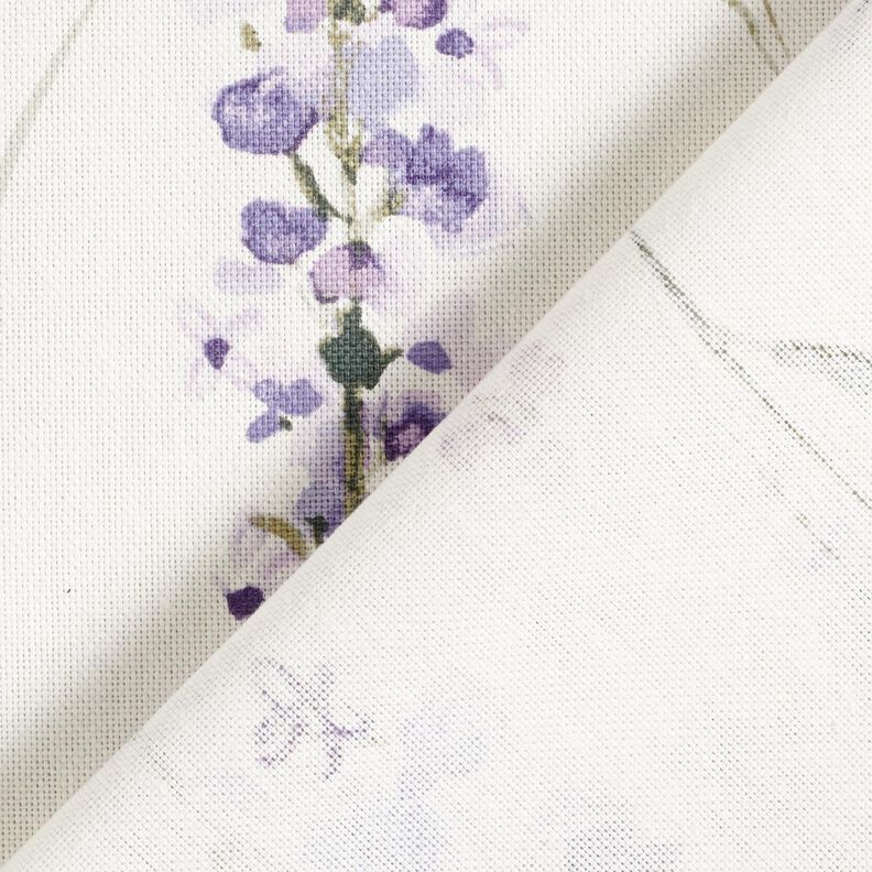 Decostof Half panama Lavendelveld – ivoor/lila,  image number 4