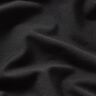 Jersey geborstelde binnenkant effen – zwart,  thumbnail number 2