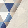 Decostof half panama Driehoeken – blauw,  thumbnail number 4
