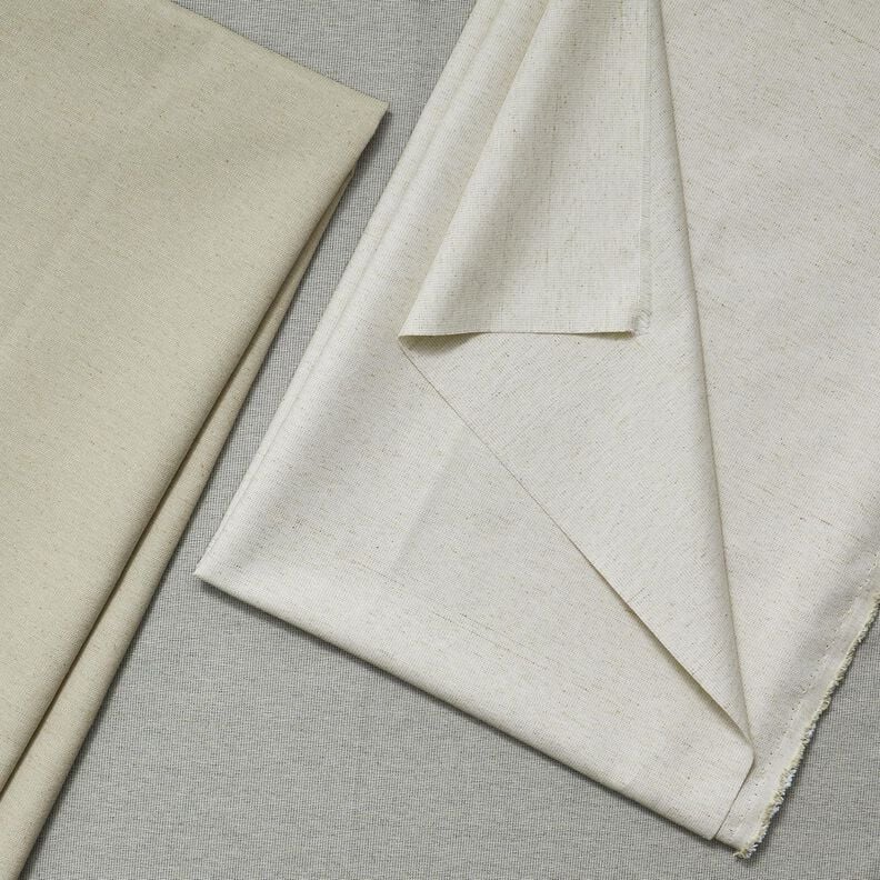 Decostof Canvas Linnen-mix – beige/natuur,  image number 4