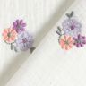 Mousseline/dubbel gehaakte stoffen opgestikte bloemen | Poppy Fabrics – wit,  thumbnail number 4